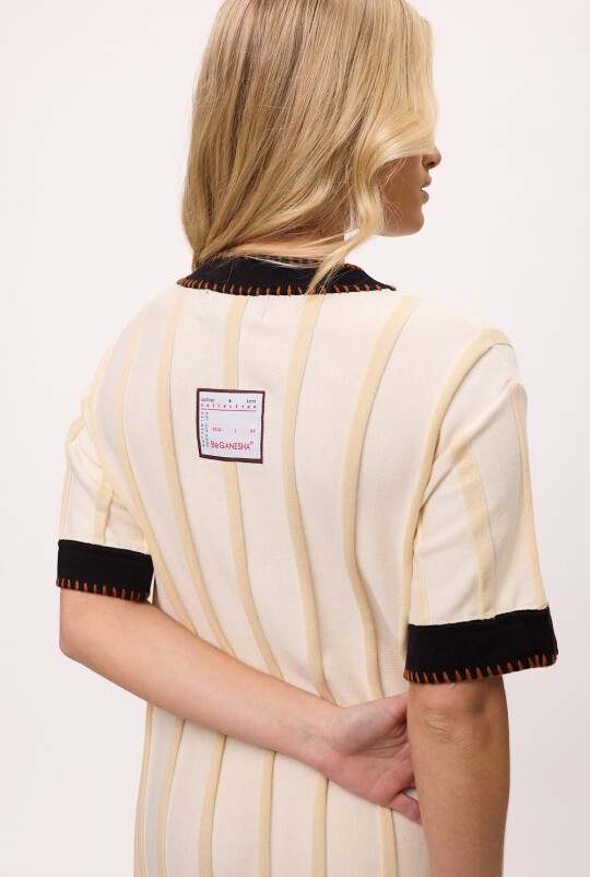 Vestido Rerhombus Crudo
