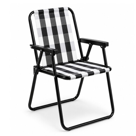 SILLA MOR ALTA ACERO RETRO PLEGABLE MOR 2583 BLANCO Y NEGRO Silla Mor Alta Acero Retro Plegable Mor 2583 Blanco Y Negro