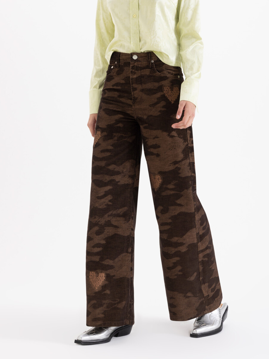 JEANS ROSES CAMO 