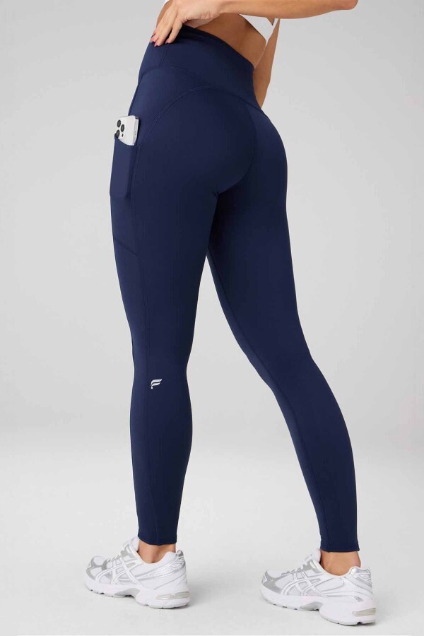 Leggings Cold Weather High-Waisted Pocket Mujer Deep Navy