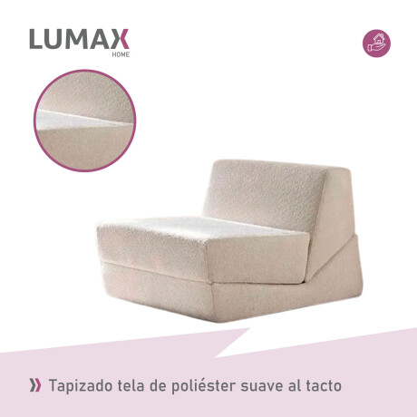 Sillón Sofá Plegable Lumax Modelo Lahti en caja Compactado Beige