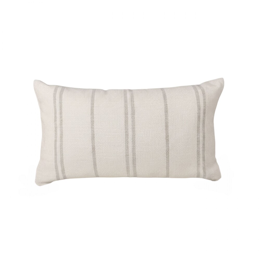 Almohadón Artesanal Tajy 30x50 cm - Pilar Crudo/Beige