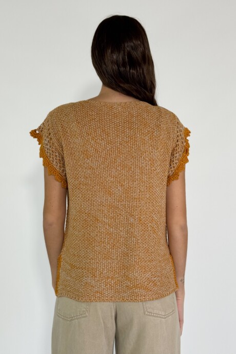 TOP TEJIDO LYRA Mostaza