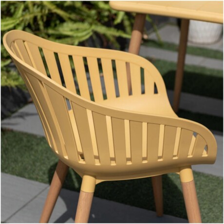 SILLA NASSAU CARVER Silla De Exterior RUSTICO Nassau Carver Patas De Eucalipto - Miel