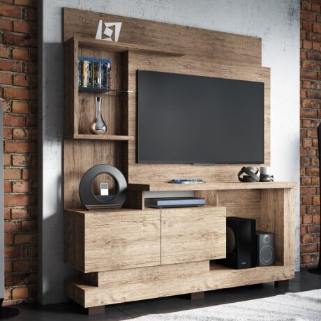 Home Theater Rack para Tv Modelo Turín Natural Outlet