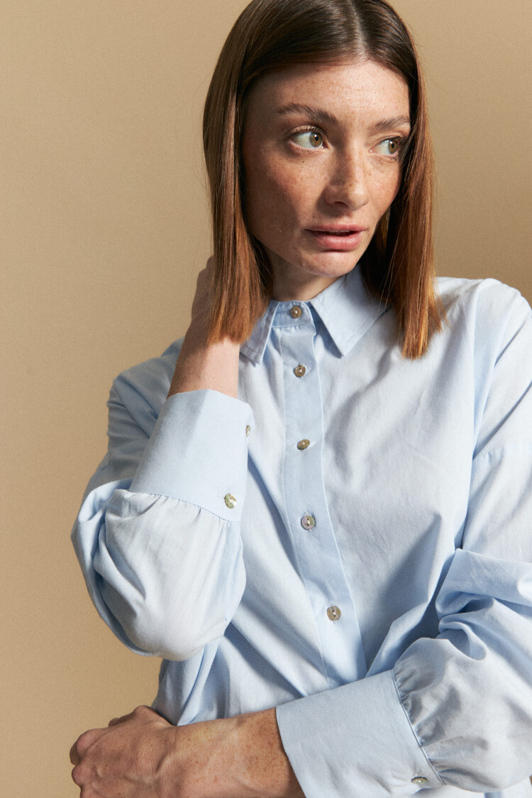 CAMISA LAVINIA Celeste