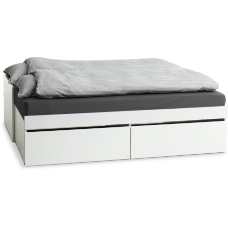 Cama c/almacenaje 90/180x200 TANGBJERG bl Blanco