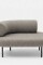 Sofá modular Pompidou 1C right Gris plata