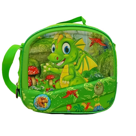 Set X3 Mochila C/Carro + Bolso + Cartuchera P Niño + Set Escolar Dragon