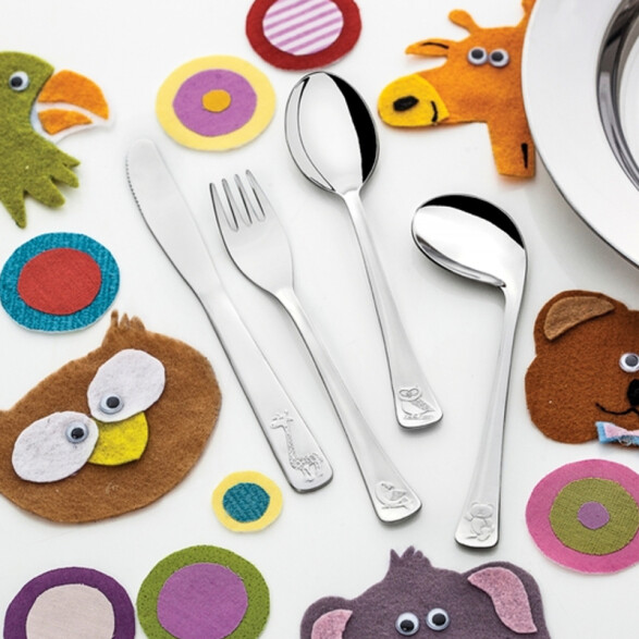 Juego cubiertos para niños 3 piezas, línea BABY -TRAMONTINA TF7526