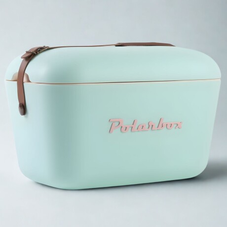 Conservadora Hielera Polarbox Vintage 12 Litros Con Asada POP Verde Agua y Rosa