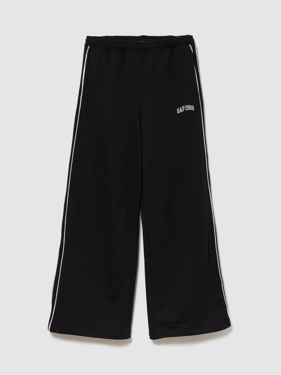 Pantalón Deportivo Baggy Logo Gap Mujer - Black 