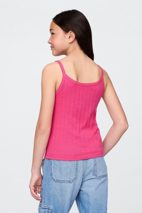 Musculosa Pointelle Niña Standout Pink