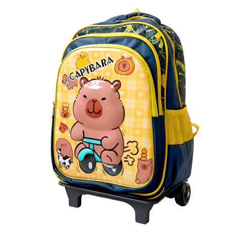 SetX3 Mochila Capibara Carrito Infantil Escolar SetX3 Mochila Capibara Carrito Infantil Escolar