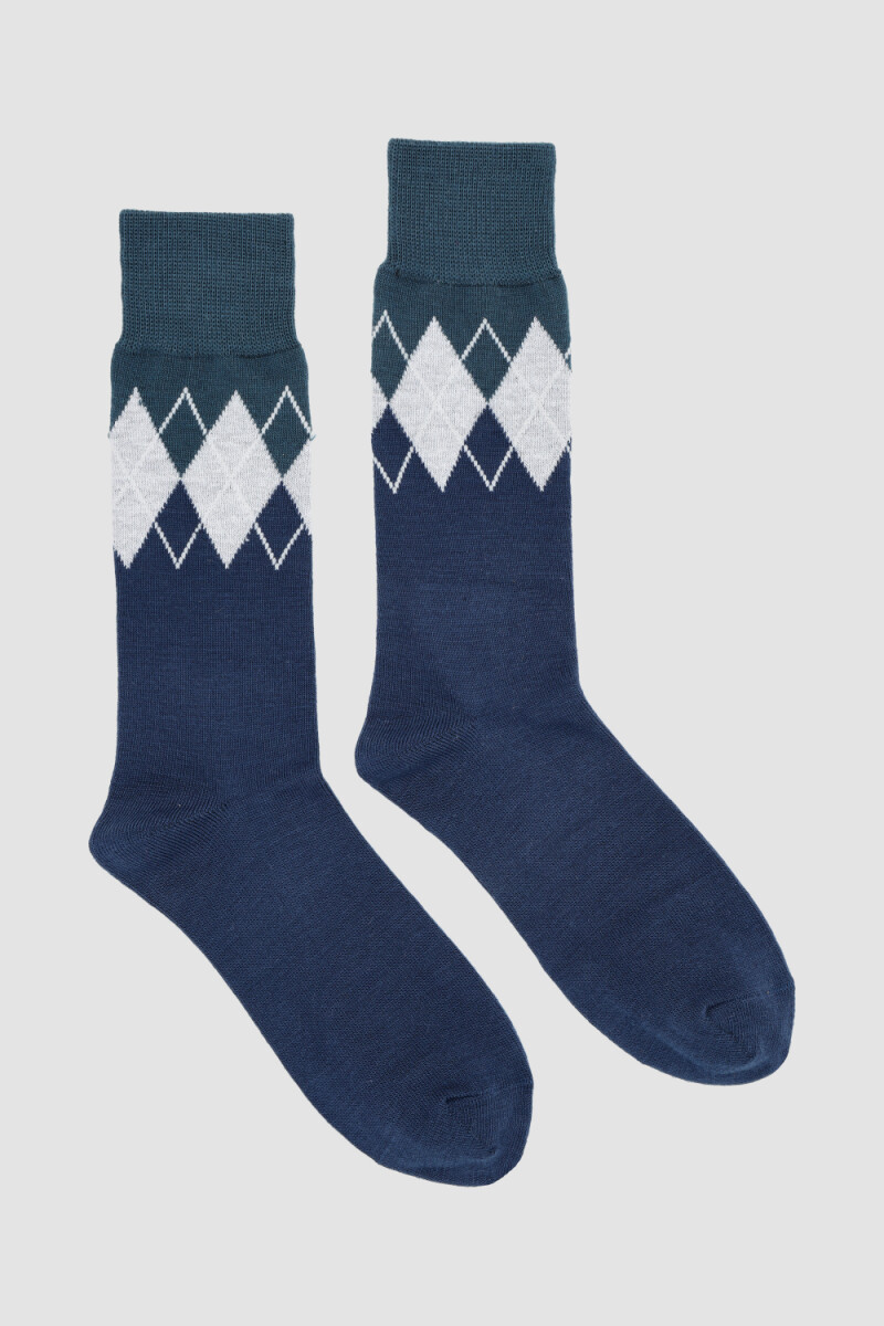 Media de abrigo Azul noche