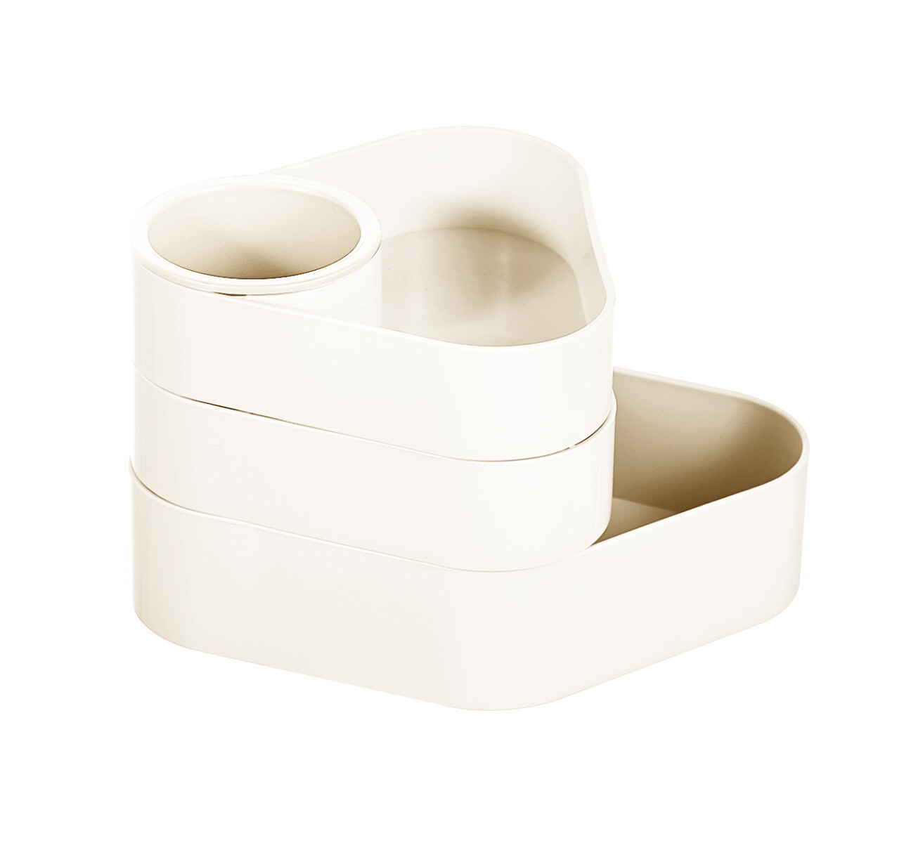 Organizador tres pisos - beige 