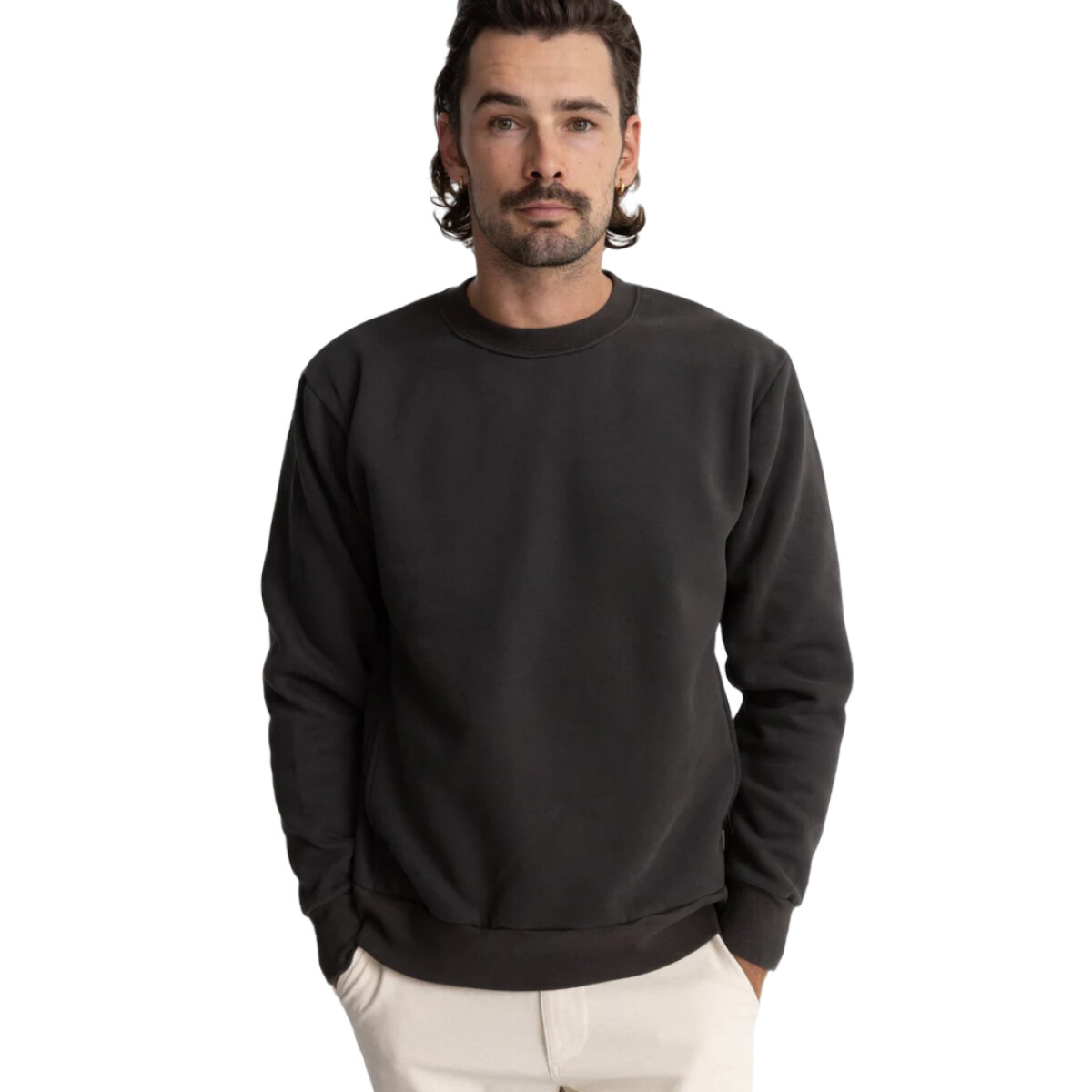 Buzo Rhythm Classic Fleece - Negro 