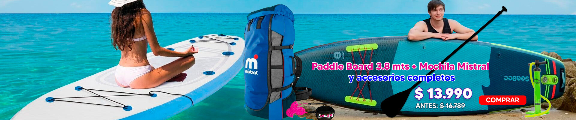 ¡Oferta en Paddle Board de 3.8 Mts!