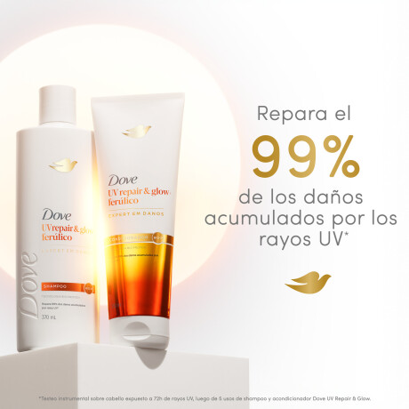 Shampoo Dove Uv Repair & Glow + Ferúlico 400ml Shampoo Dove Uv Repair & Glow + Ferúlico 400ml