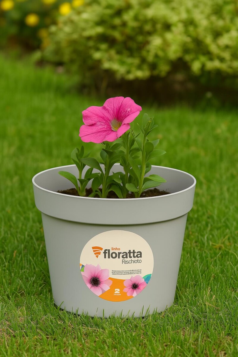MACETA REDONDA FLORATTA 16,5 LITROS GRIS REF 8502 ARE - GRIS 