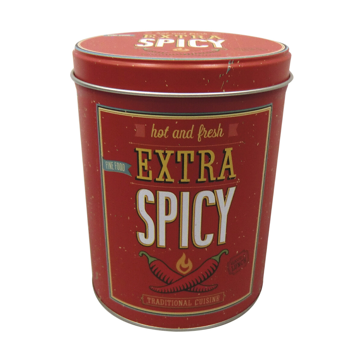 Lata Redonda Decoración 10 x 13,1 cm - Extra Spicy 
