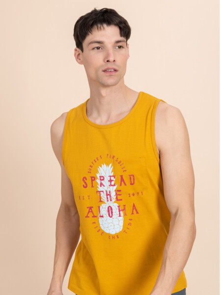 Musculosa estampada Mango