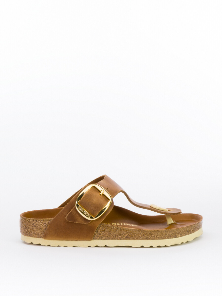 GIZEH BIG BUCKLE LEOI COGNAC H 