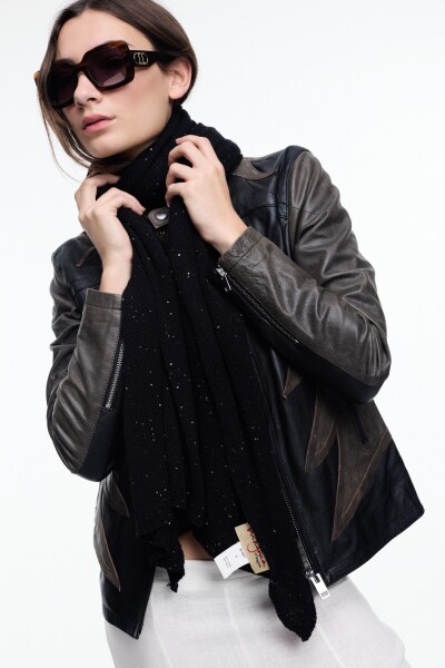 CHAL LENTEJUELAS Negro