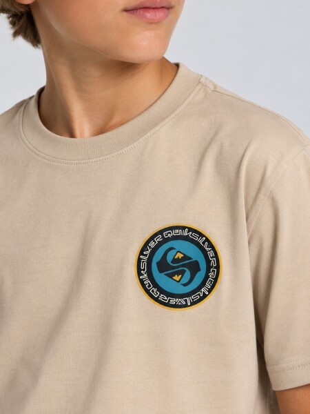 T-SHIRT QUIKSILVER 80602 NIÑO M.O BEIGE