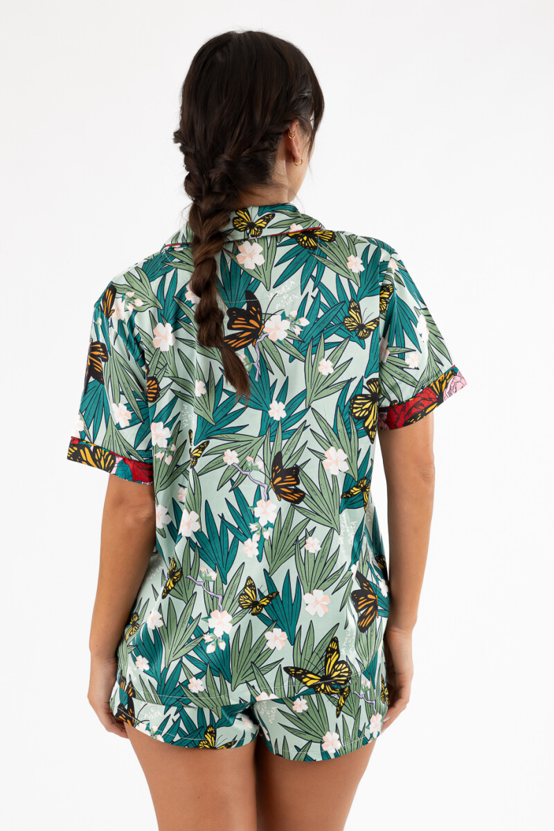 Pijama saten frida kahlo Mariposa/conejo