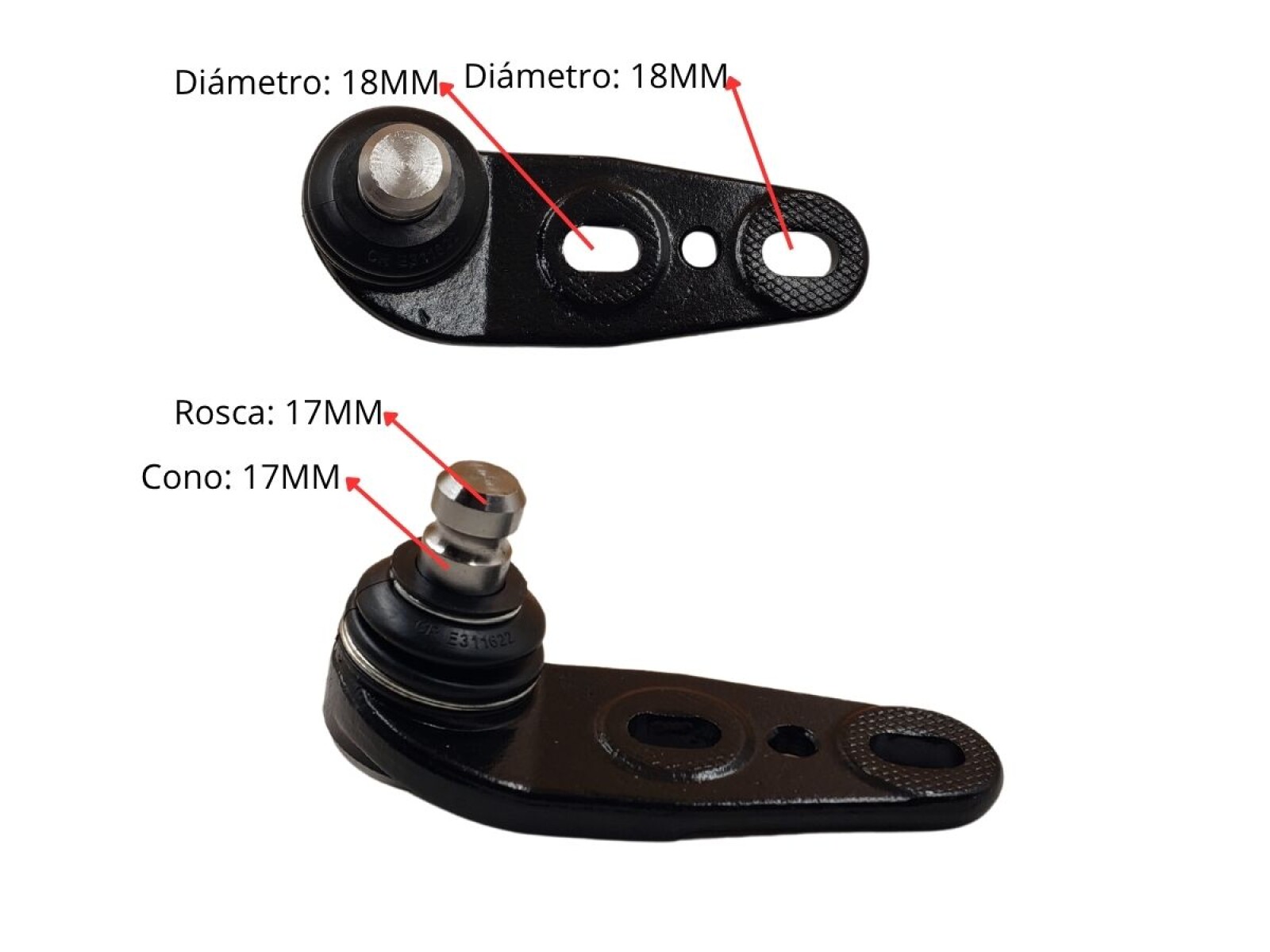 Rotula Del Volks Parati/Gol Iv/Gol Iii/Saveiro 99-25 Der/Izq 
