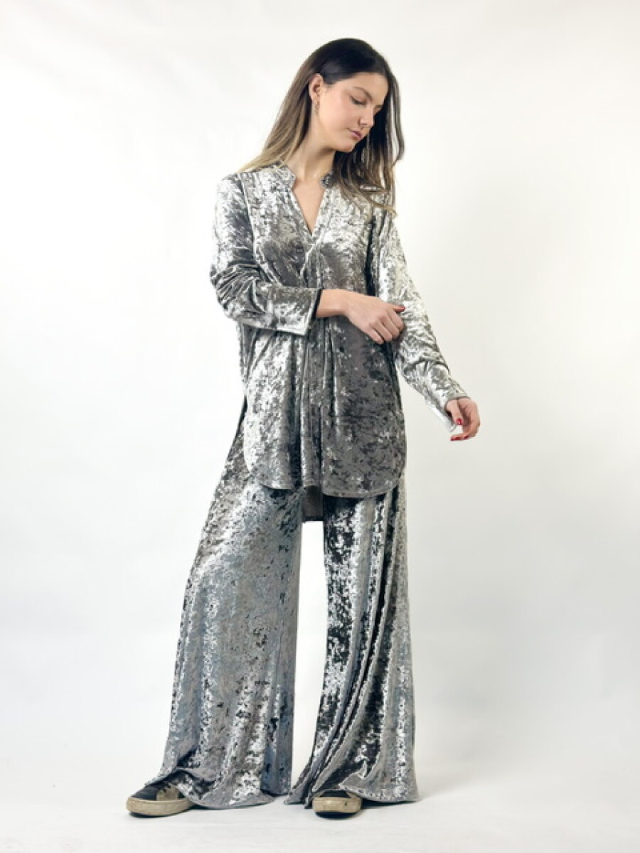 CAMISA VELVET ORNELLA - GRIS II 