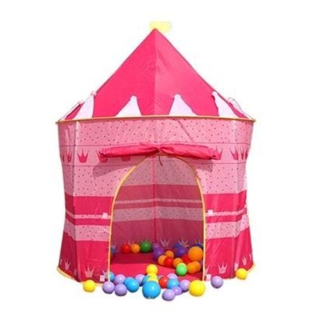 Carpa Castillo Para Niño O Niña C/mosquitero Y Suelo Rosa