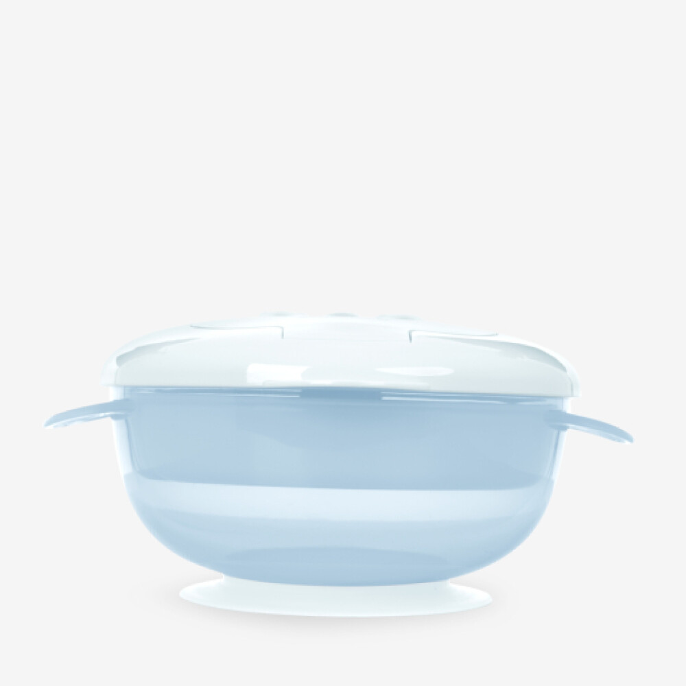 Bowl 4 en 1 KIKKABOO celeste transparent