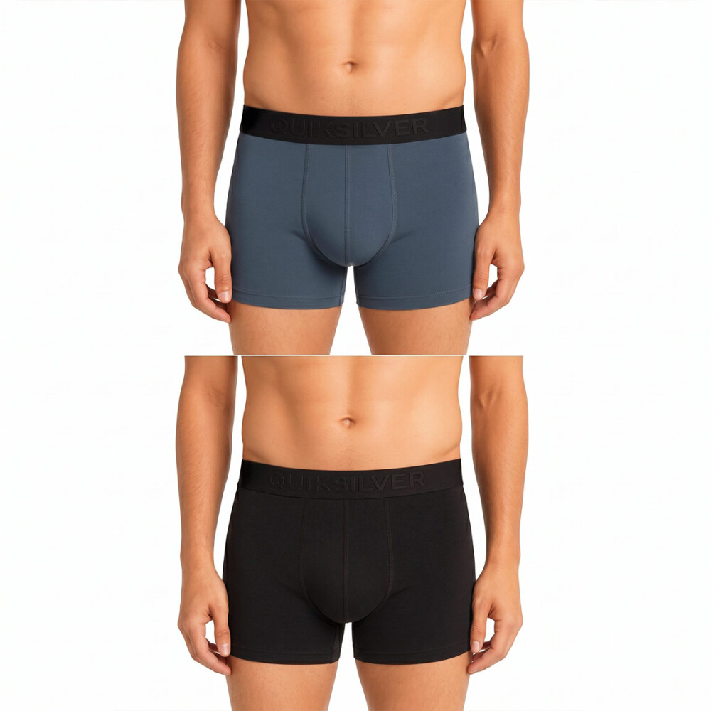 Quiksilver Boxers Hombre - Negro/Azul/Verde Militar Negro-Azul
