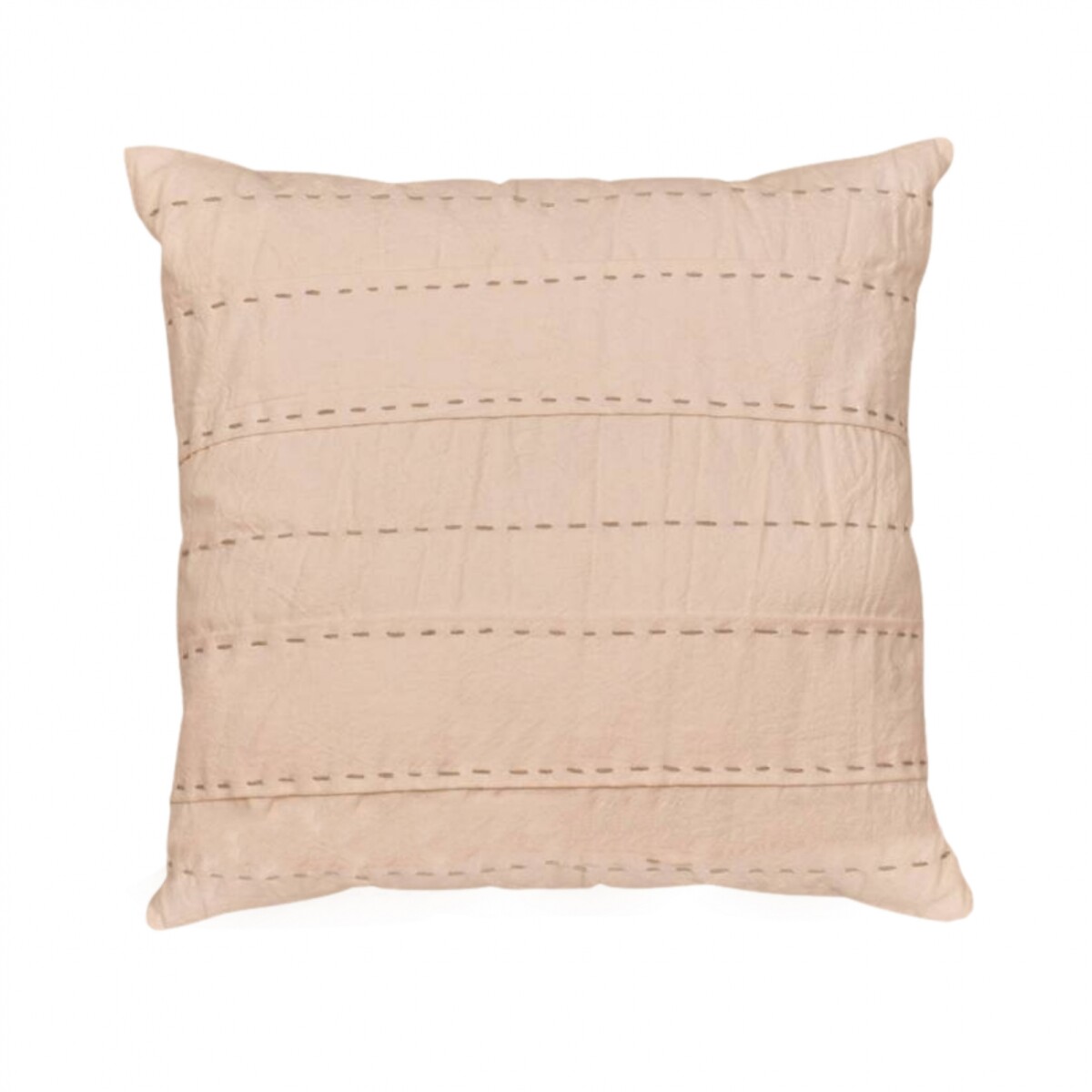 Almohadón Deco 50x50 Tusor Tablas Y Pespunt - Pilar 