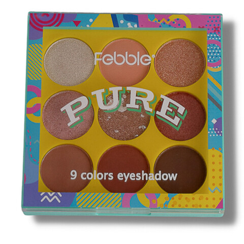 FEBBLE Paleta de 9 Sombras Nude Matte y Satinadas 3 Modelos Unica