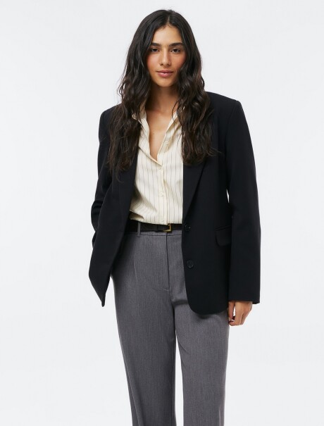 CAMISA BÁSICA A RAYAS - BEIGE BEIGE