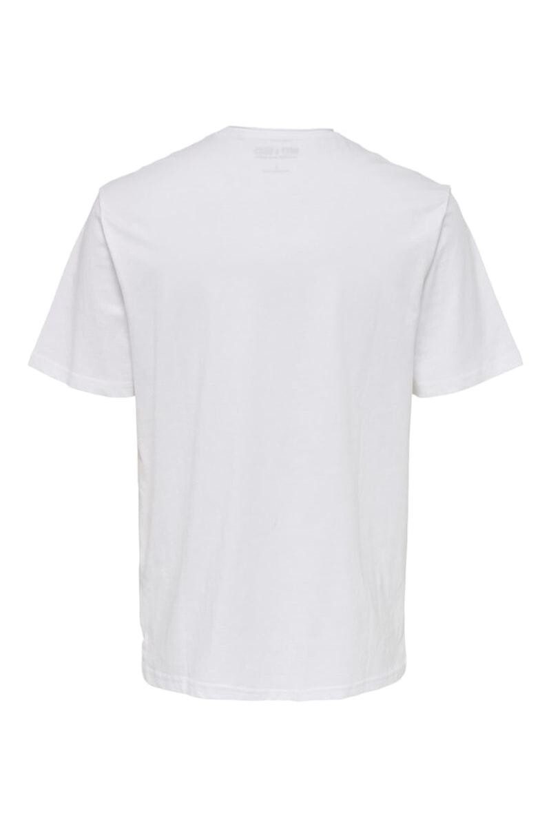 Camiseta Básica Con Bolsillo Bright White