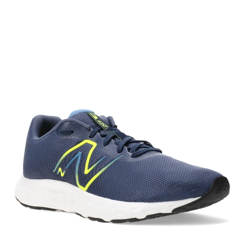 Championes de Hombre New Balance 420 V2 Azul Marino - Amarillo