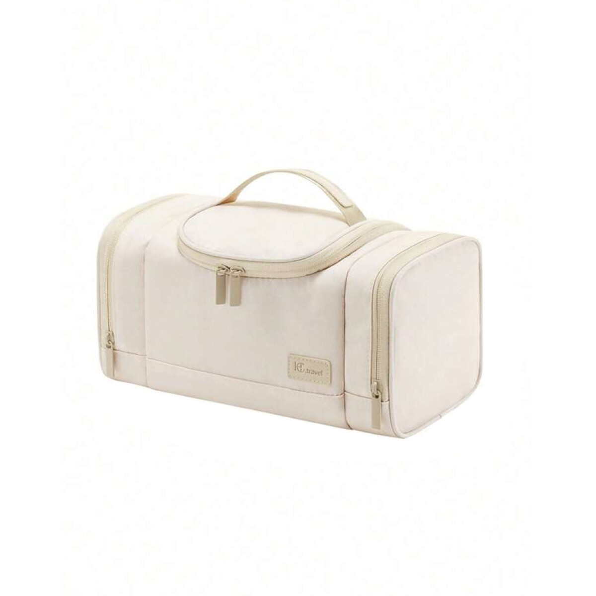 Neceser maletín con varios bolsillos - Beige 