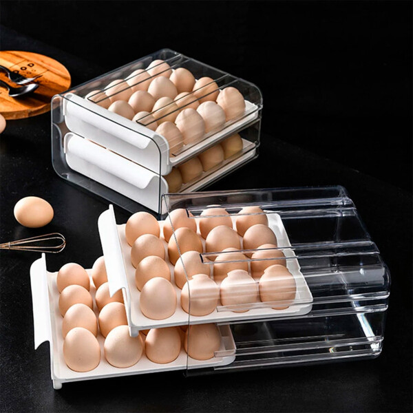 Huevera Organizador Para Almacenar Huevos Apilables Huevera Organizador Para Almacenar Huevos Apilables