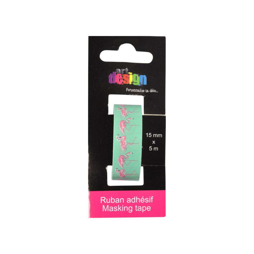 CINTA FLAMINGO MULTICOLOR PAPEL WADH125