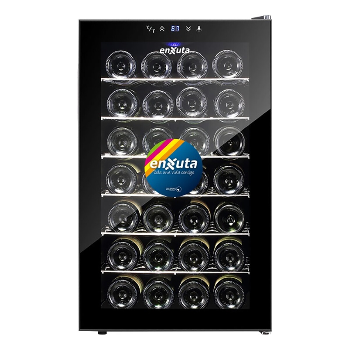 Enfriador de Vino Enxuta EVENX3328 28 Botellas - NEGRO 