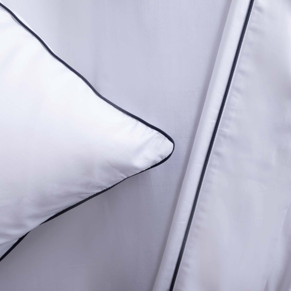 JGO SÁBANAS 1 PLAZA ALGODON BLANCO FESTÓN 300H