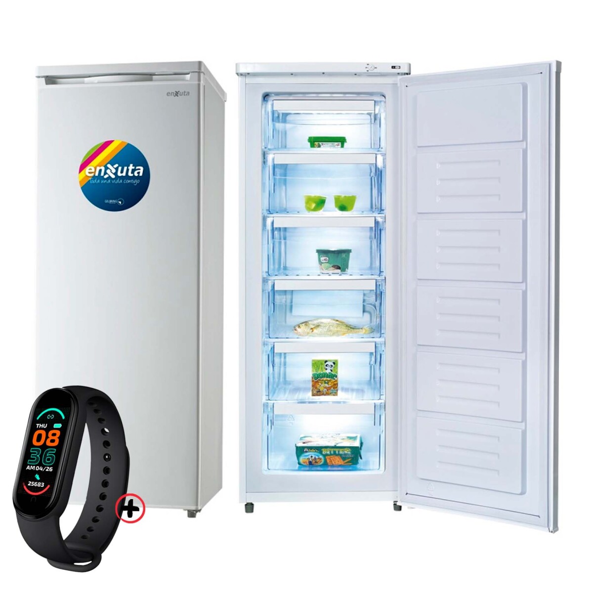Freezer Enxuta Fvenx 190 Vertical 180l Blanco Eficiencia B + Smartwatch 