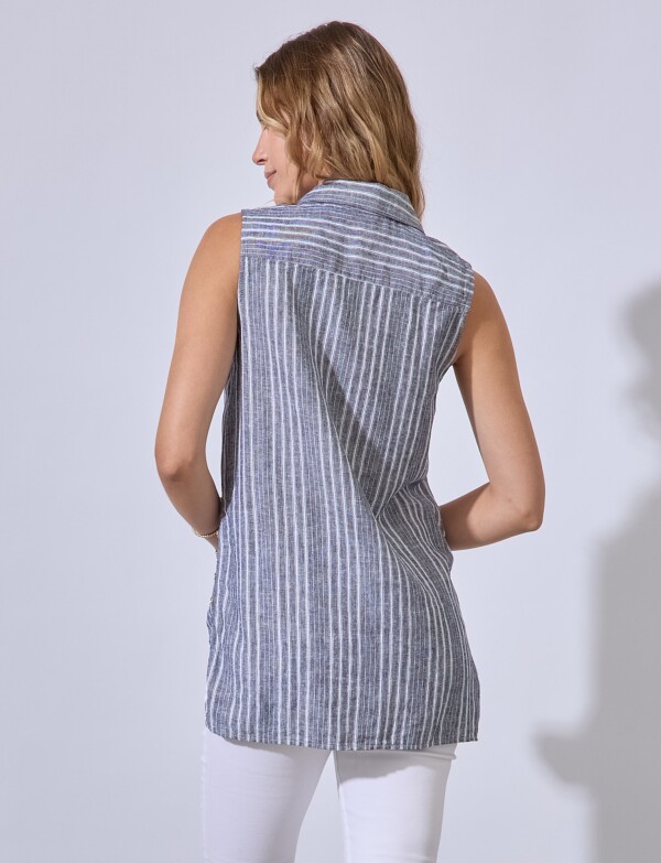 Camisola Lino GRIS/MULTI