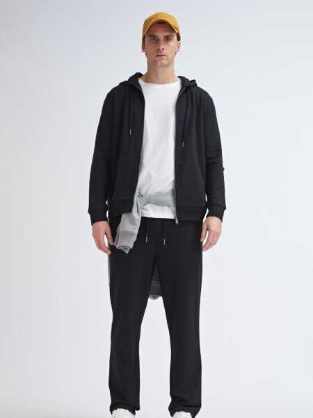 Pantalón deportivo recto Negro