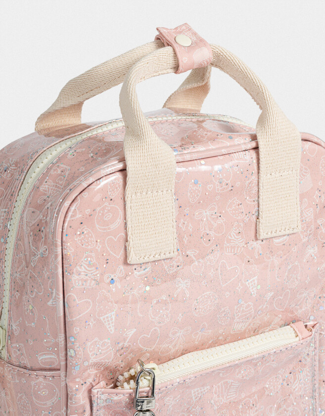 Mochilas y Carteras Infantiles Mochila Infantil Estampada - Rosa Claro
