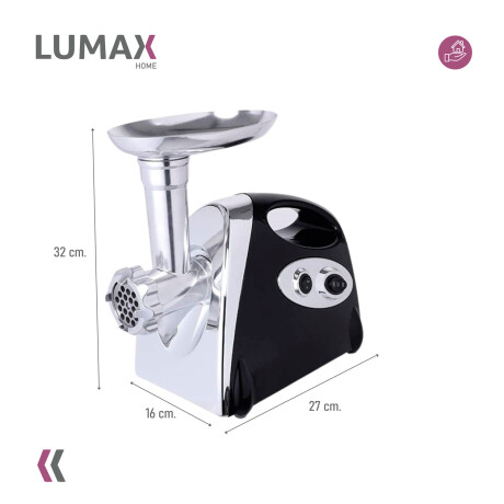 Picadora De Carne Eléctrica Lumax 800w Inoxidable Picadora De Carne Eléctrica Lumax 800w Inoxidable